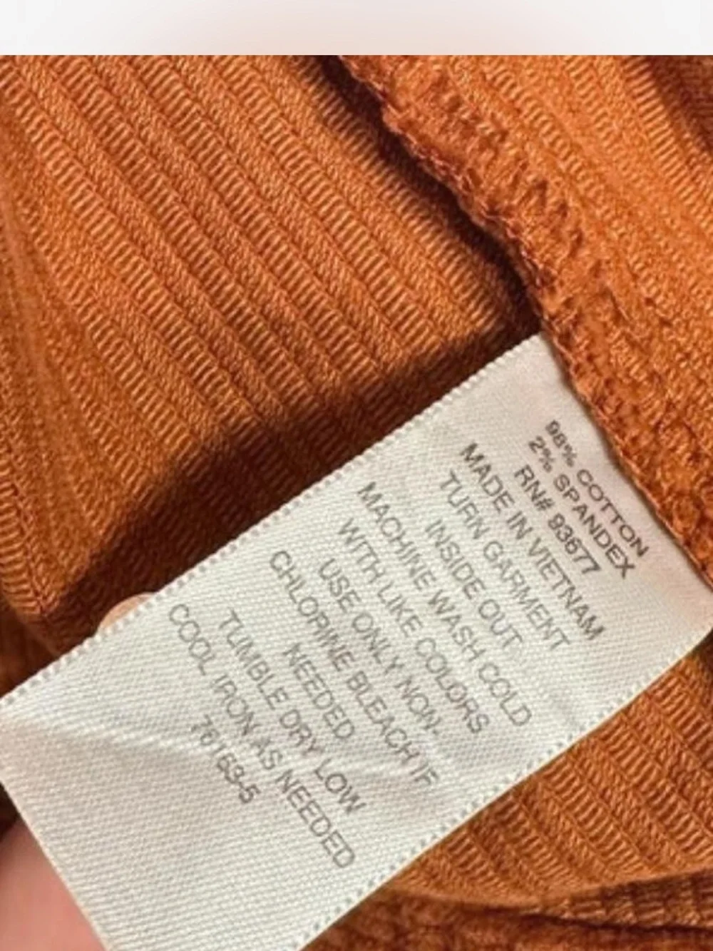 a.n.a Rust Corduroy Trucker Jacket - Picture 5 of 5